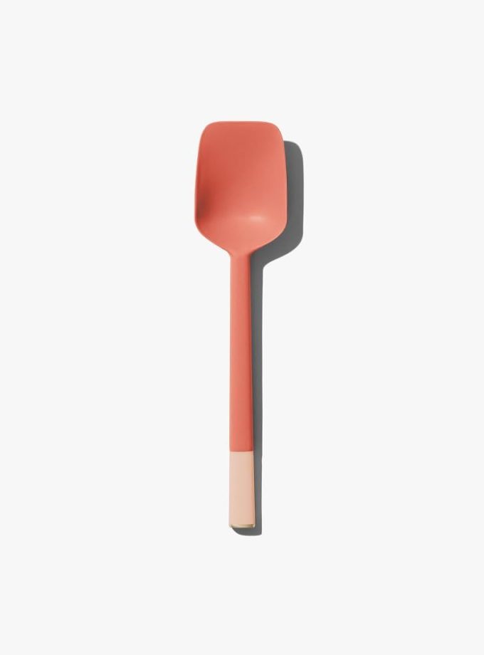 Spoonula Harissa Red | Platinum-Grade Silicone Spoon Spatula Hybrid | Heatproof 450°F, Dishwasher Safe