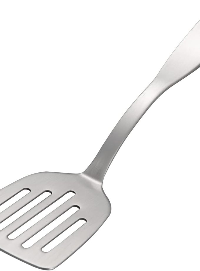 9.5-Inch Small Turner Spatula Stainless Steel Slotted Turner for Small Pans