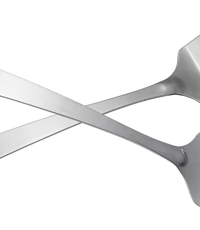 Stainless Steel Spatula Set Metal Spatulas for Kitchen Use Slotted Turner for Cooking, 13.5-Inch