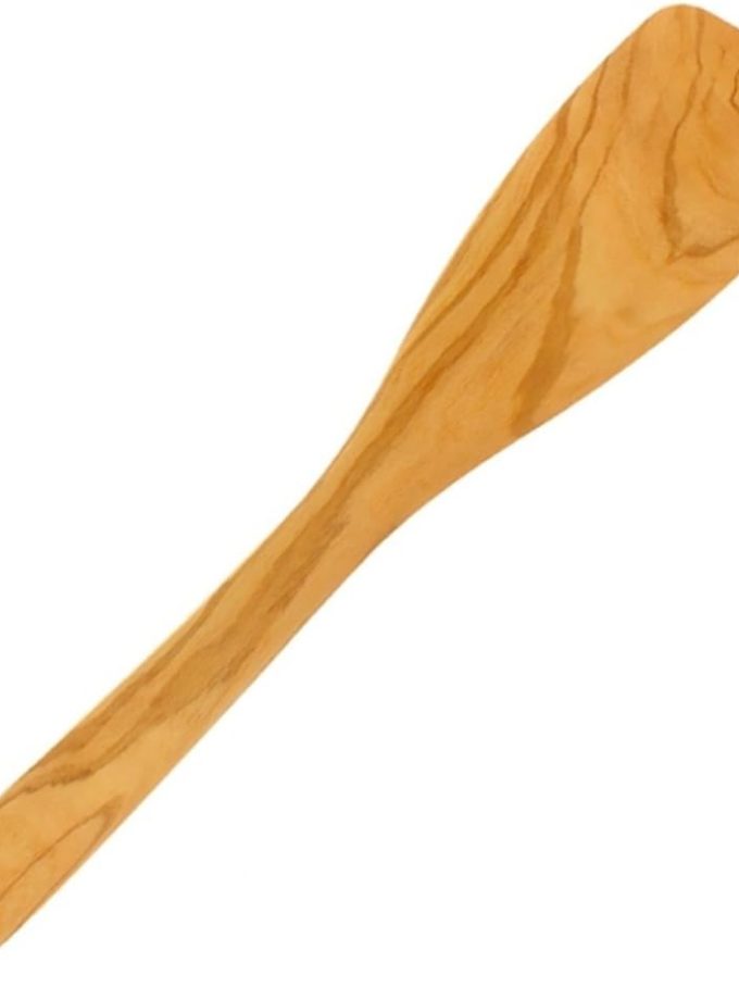 Italian Olive Wood Spatula, Handcrafted in Europe, 12-Inches,Brown