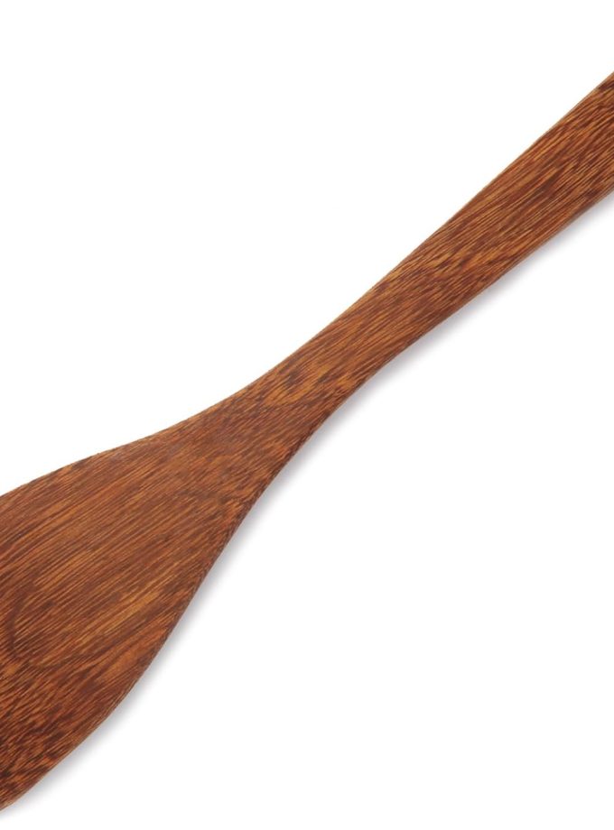 Wooden Spatula for Non Stick Cookware,Wood Utensils Set for Cooking,Long Handle Flat Frying Inclined Spatula,Healthy and High Moist Resistance (1Pcs)